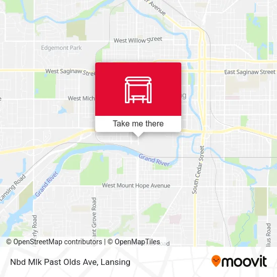 Mapa de Nbd Mlk Past Olds Ave