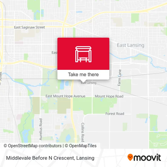 Mapa de Middlevale Before N Crescent