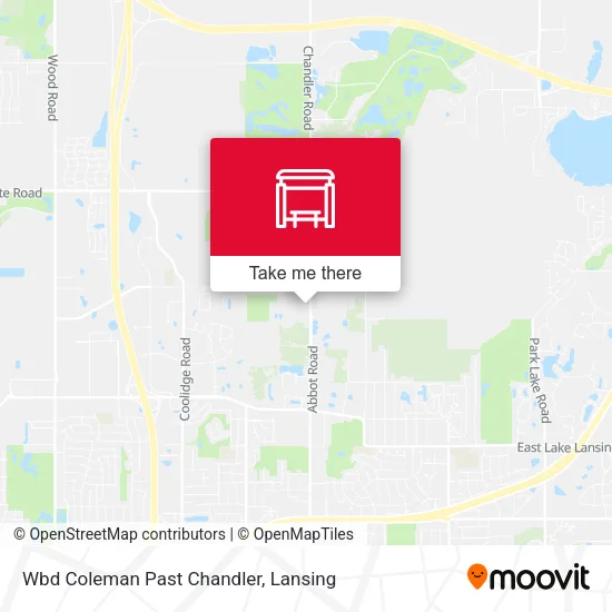 Mapa de Wbd Coleman Past Chandler