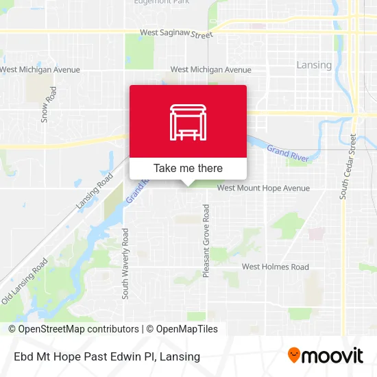 Mapa de Ebd Mt Hope Past Edwin Pl