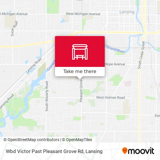 Wbd Victor Past Pleasant Grove Rd map