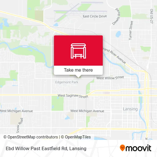 Mapa de Ebd Willow Past Eastfield Rd