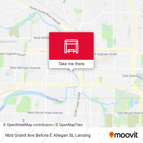 Mapa de Nbd Grand Ave Before E Allegan St