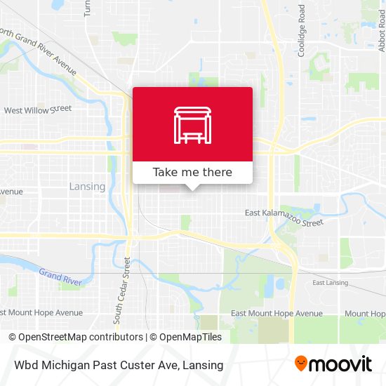 Wbd Michigan Past Custer Ave map