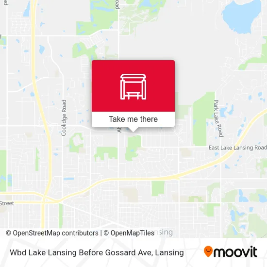 Wbd Lake Lansing Before Gossard Ave map