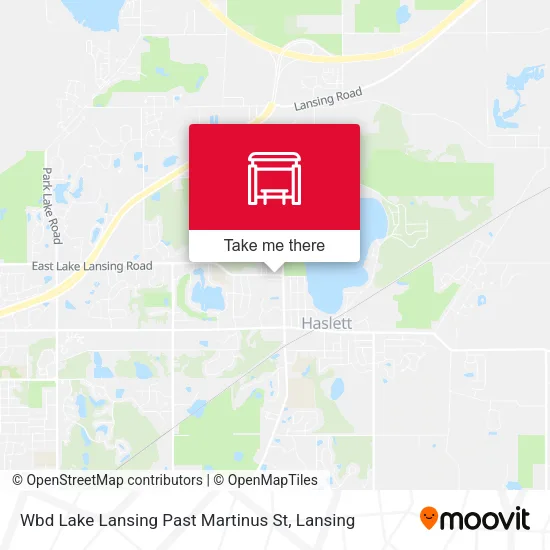 Mapa de Wbd Lake Lansing Past Martinus St