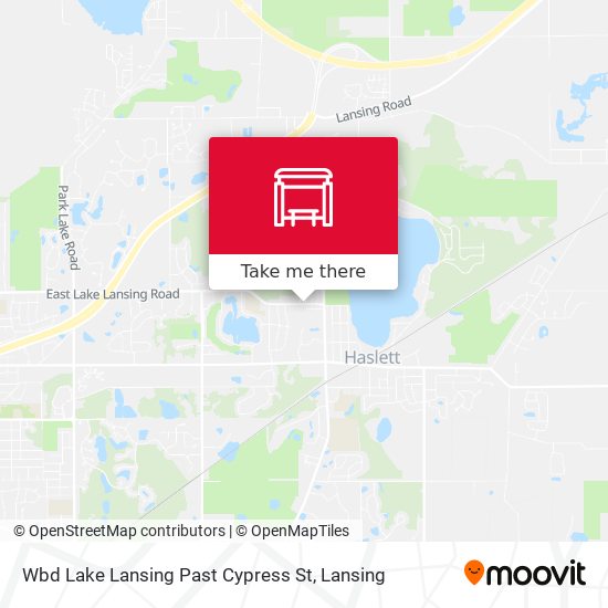 Mapa de Wbd Lake Lansing Past Cypress St