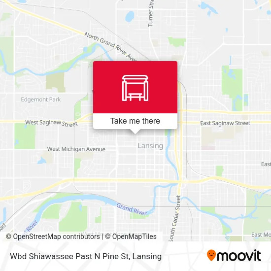 Mapa de Wbd Shiawassee Past N Pine St
