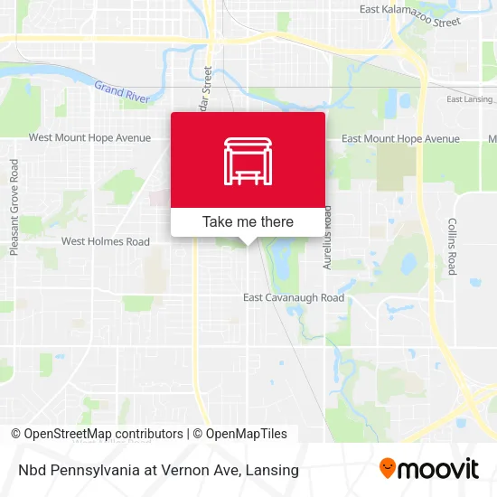 Mapa de Nbd Pennsylvania at Vernon Ave