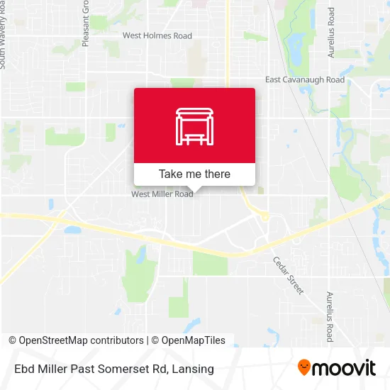 Mapa de Ebd Miller Past Somerset Rd