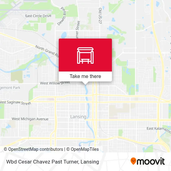Wbd Cesar Chavez Past Turner map