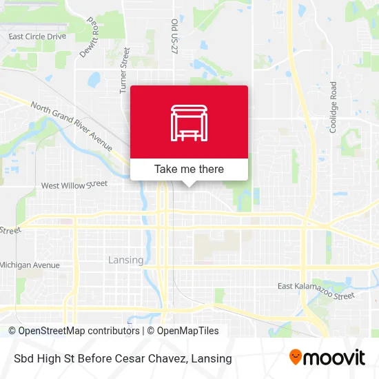 Sbd High St Before Cesar Chavez map