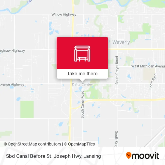 Mapa de Sbd Canal Before St. Joseph Hwy