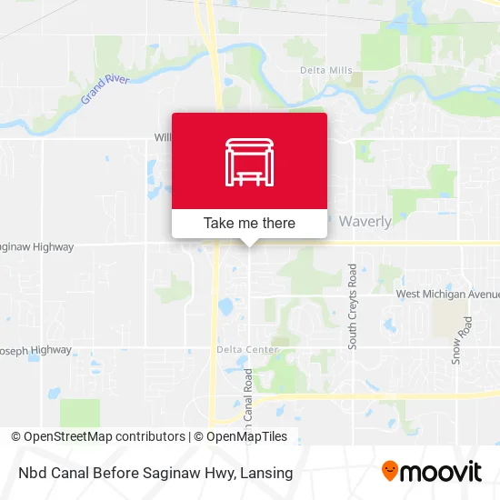 Mapa de Nbd Canal Before Saginaw Hwy