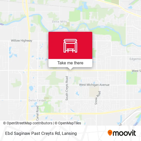 Mapa de Ebd Saginaw Past Creyts Rd
