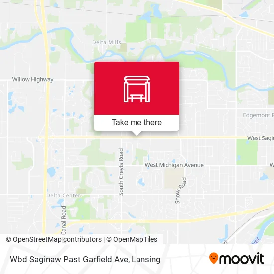 Mapa de Wbd Saginaw Past Garfield Ave