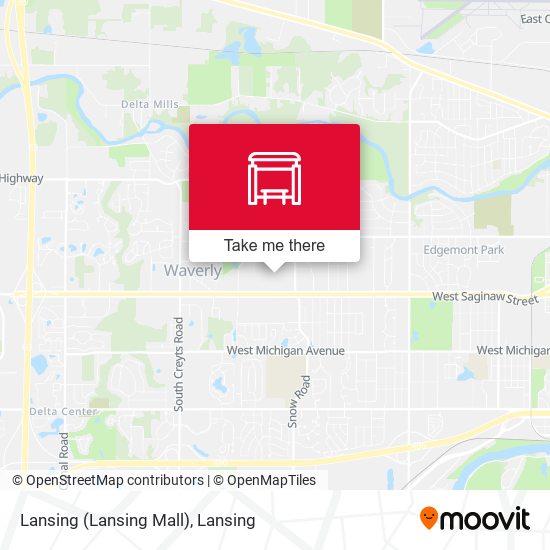 Mapa de Lansing (Lansing Mall)