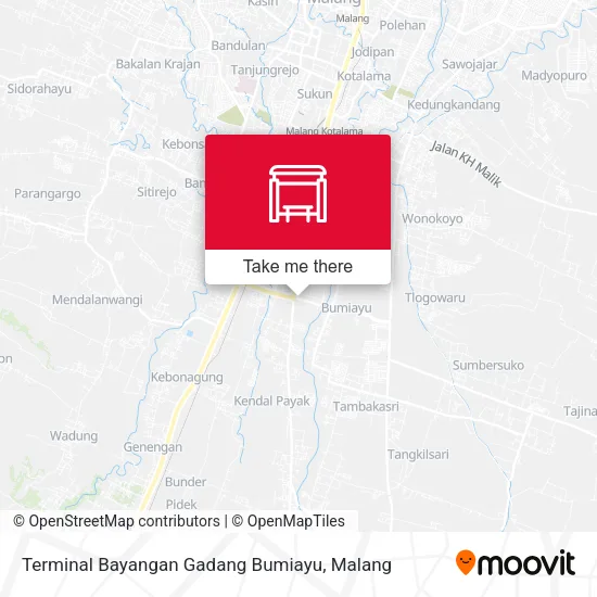 Terminal Bayangan Gadang Bumiayu map