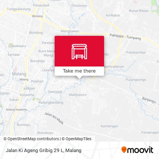 Jalan Ki Ageng Gribig 29 L map