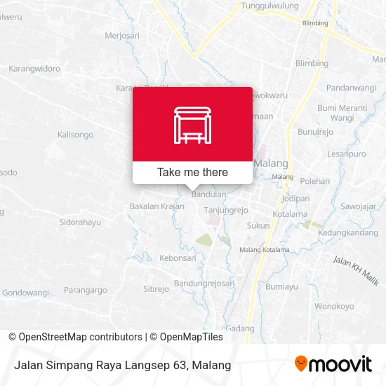 Jalan Simpang Raya Langsep 63 map