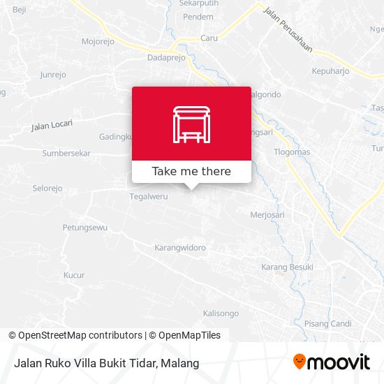 Jalan Ruko Villa Bukit Tidar map