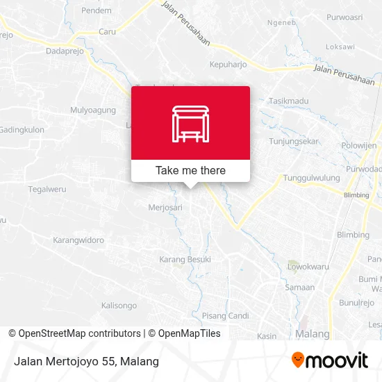 Jalan Mertojoyo 55 map