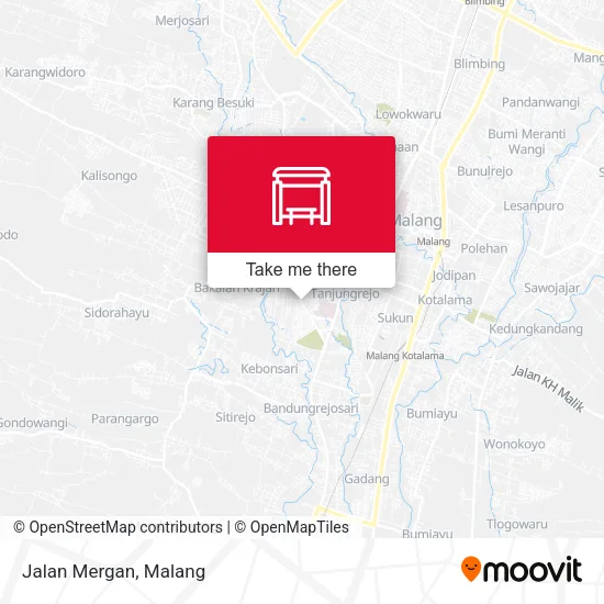 Jalan Mergan map