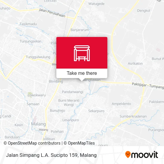 Jalan Simpang L.A. Sucipto 159 map
