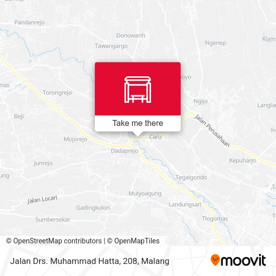 Jalan Drs. Muhammad Hatta, 208 map