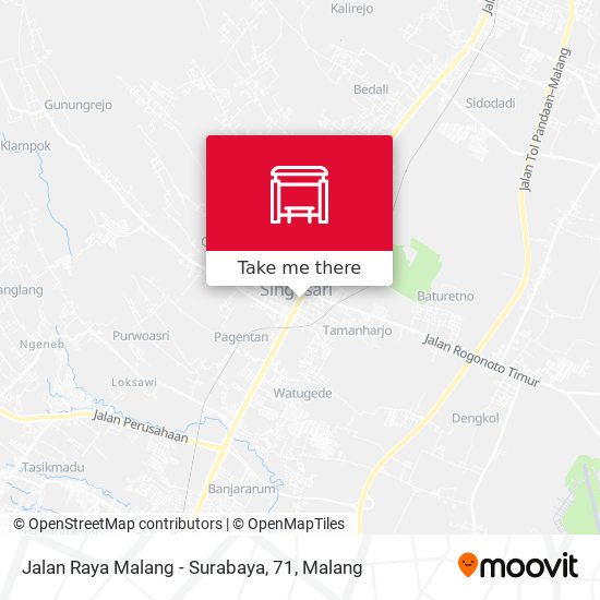 Jalan Raya Malang - Surabaya, 71 map