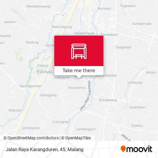 Jalan Raya Karangduren, 45 map