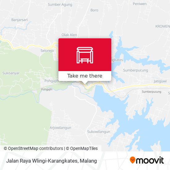 Jalan Raya Wlingi-Karangkates map