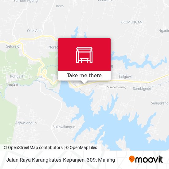 Jalan Raya Karangkates-Kepanjen, 309 map