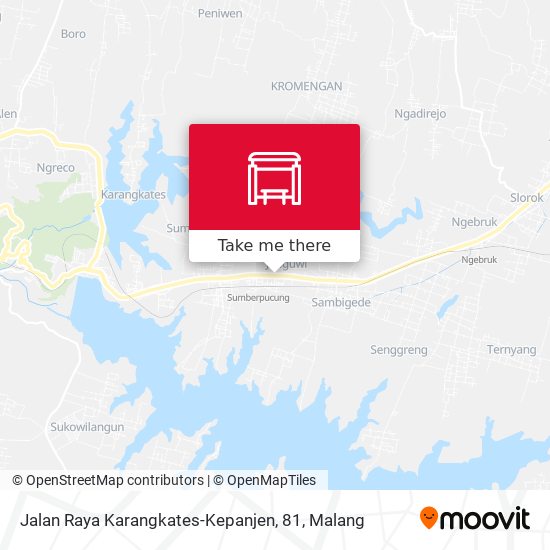 Jalan Raya Karangkates-Kepanjen, 81 map