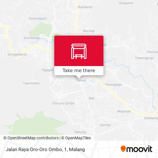 Jalan Raya Oro-Oro Ombo, 1 map