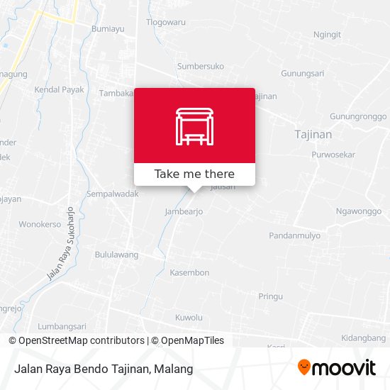 Jalan Raya Bendo Tajinan map