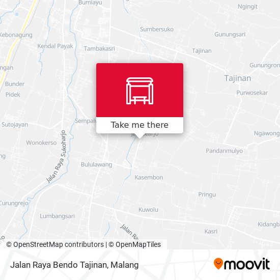 Jalan Raya Bendo Tajinan map