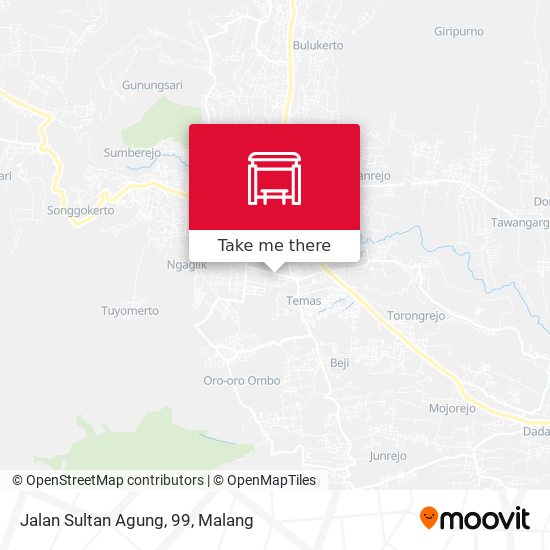 Jalan Sultan Agung, 99 map