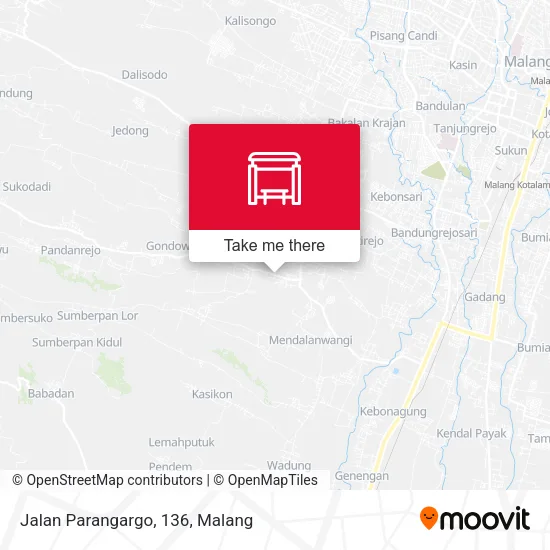 Jalan Parangargo, 136 map