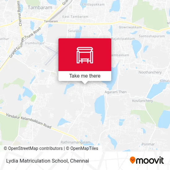 Lydia Matriculation School map