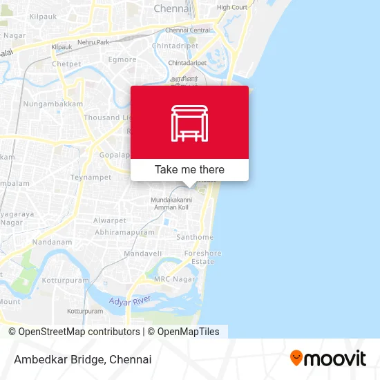 Ambedkar Bridge map