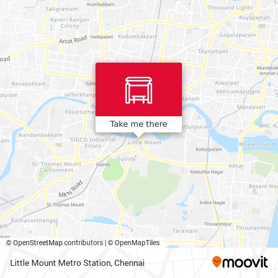 Little Mount Metro Station map