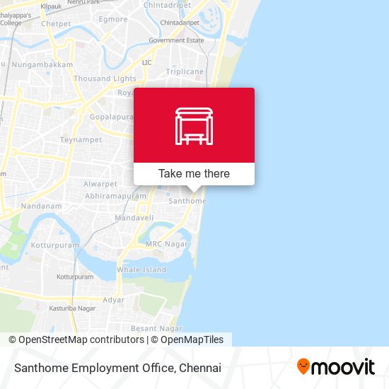 Santhome Employment Office map