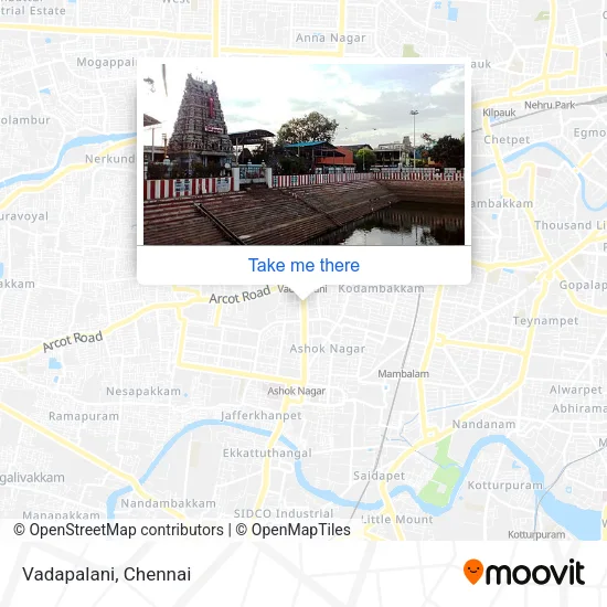 Vadapalani map