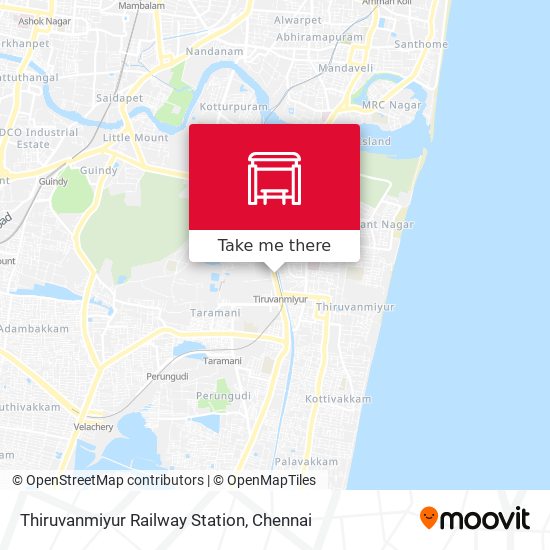 Thiruvanmiyur Railway Station map