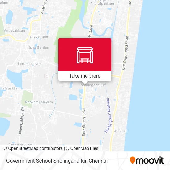 Government School Sholinganallur map