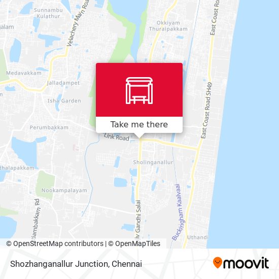 Shozhanganallur Junction map
