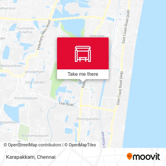 Karapakkam map
