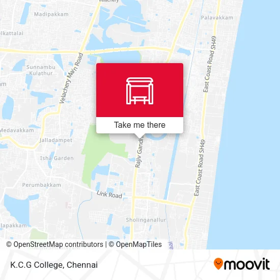 K.C.G College map