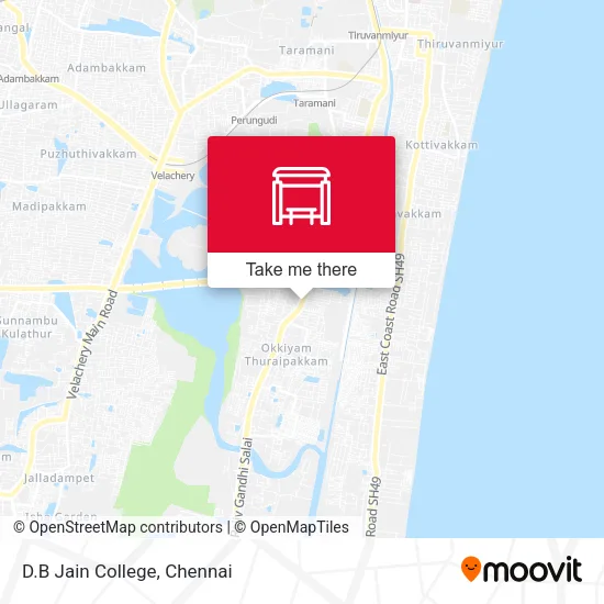 D.B Jain College map